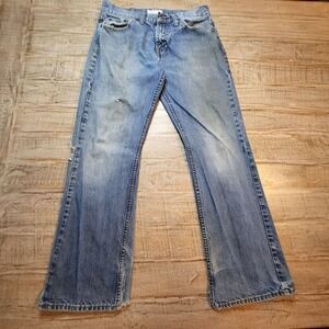 Bullhead Jeans Men 30x28 Blue Baggy Loma Boot Cut Skater Grunge Urban Y2K 00s